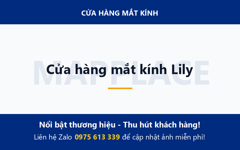 Cửa hàng mắt kính Lily