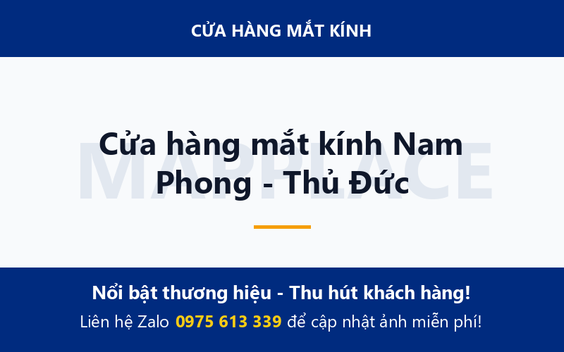 Cửa hàng mắt kính Nam Phong - Thủ Đức