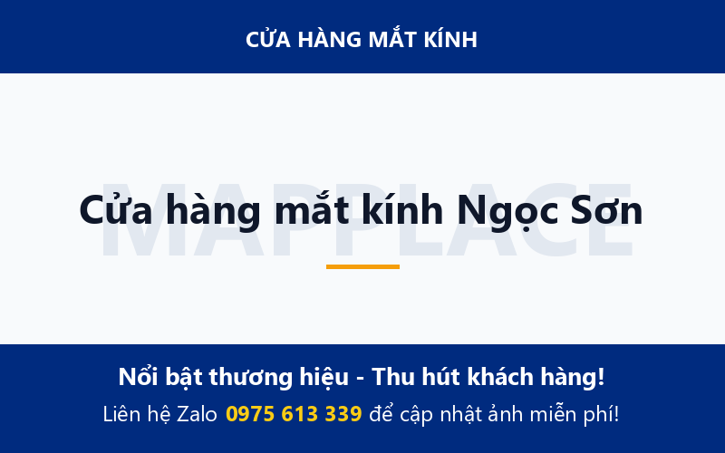 Cửa hàng mắt kính Ngọc Sơn