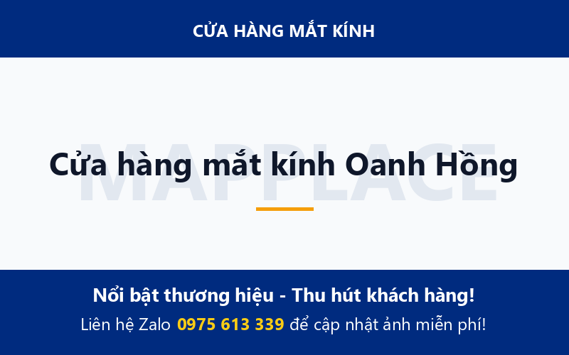 Cửa hàng mắt kính Oanh Hồng