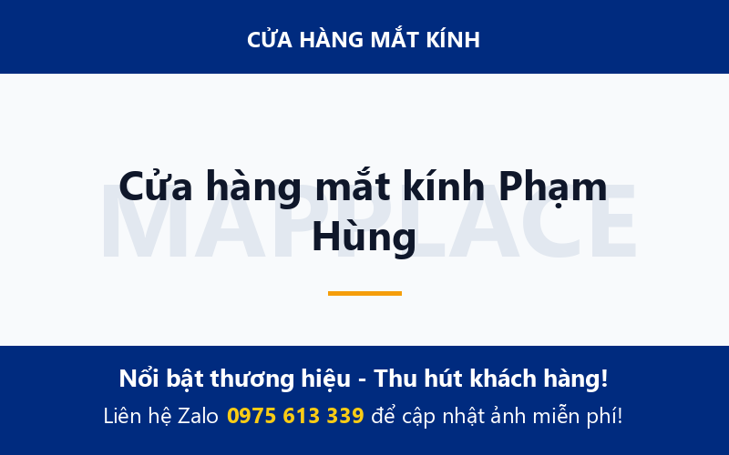 Cửa hàng mắt kính Phạm Hùng