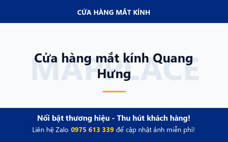 Cửa hàng mắt kính Quang Hưng