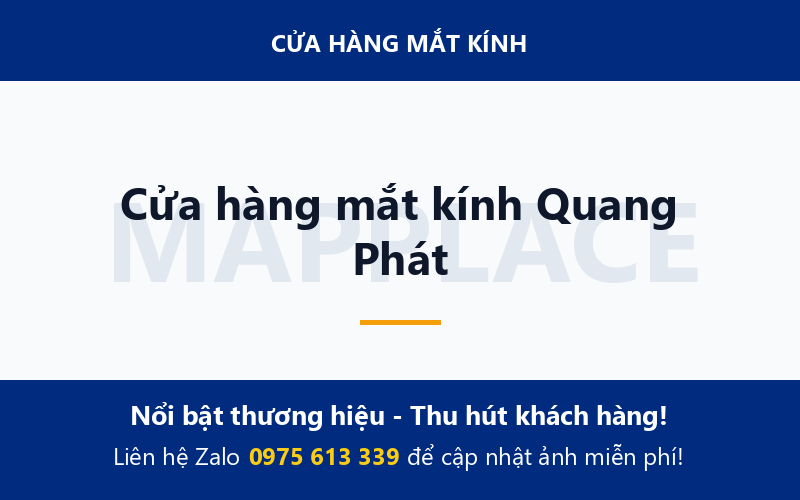 Cửa hàng mắt kính Quang Phát