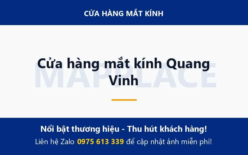 Cửa hàng mắt kính Quang Vinh