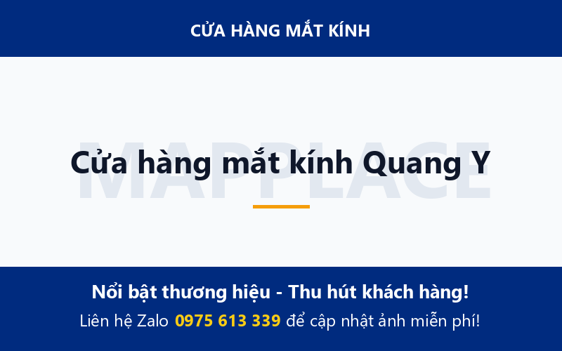 Cửa hàng mắt kính Quang Y