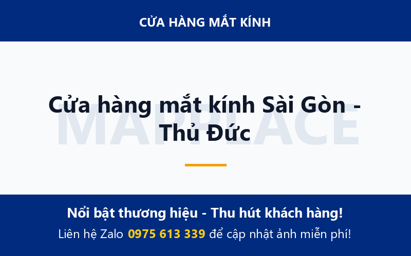 Cửa hàng mắt kính Sài Gòn - Thủ Đức