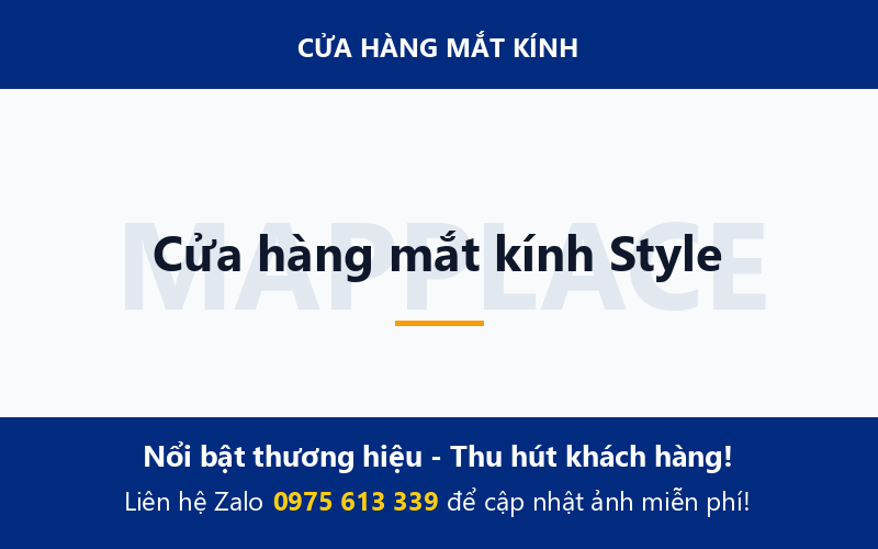 Cửa hàng mắt kính Style