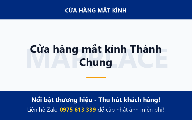 Cửa hàng mắt kính Thành Chung