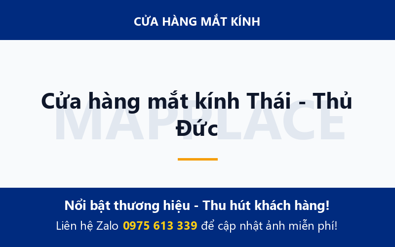 Cửa hàng mắt kính Thái - Thủ Đức