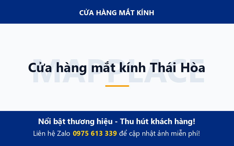 Cửa hàng mắt kính Thái Hòa