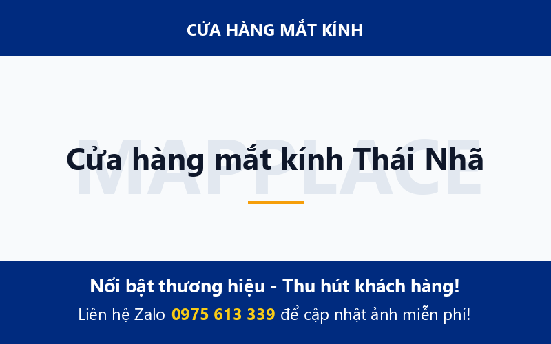 Cửa hàng mắt kính Thái Nhã