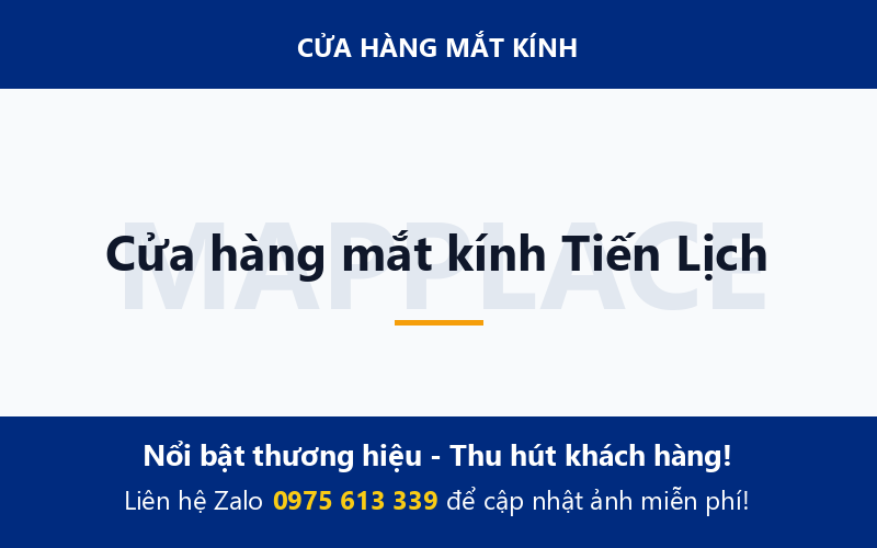 Cửa hàng mắt kính Tiến Lịch