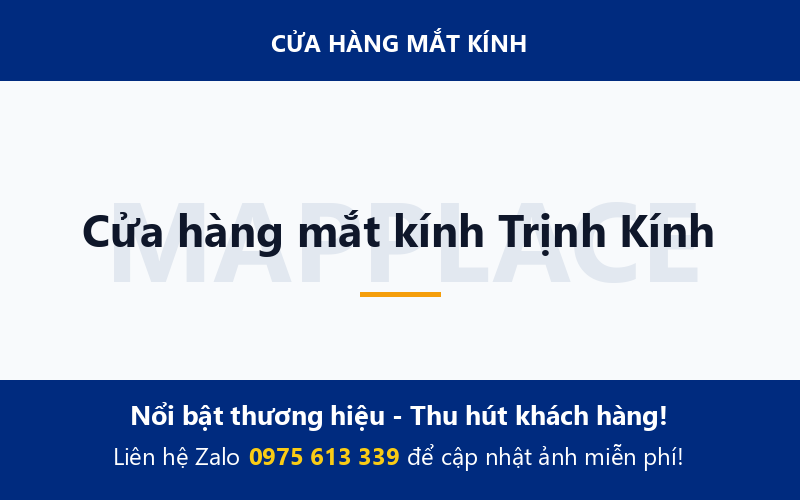 Cửa hàng mắt kính Trịnh Kính