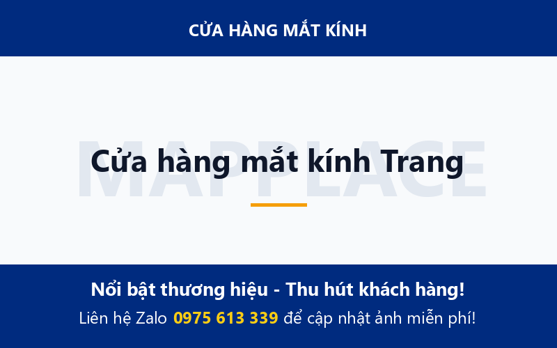 Cửa hàng mắt kính Trang