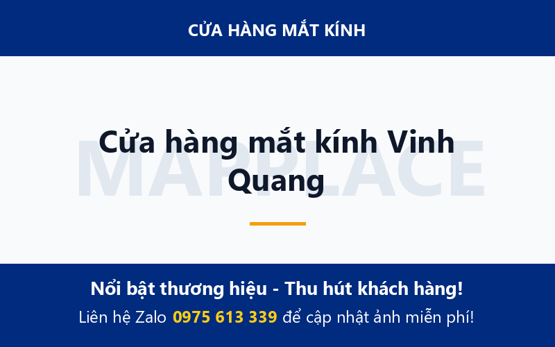 Cửa hàng mắt kính Vinh Quang