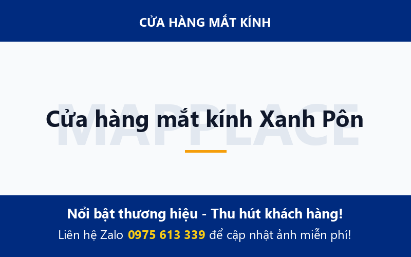 Cửa hàng mắt kính Xanh Pôn