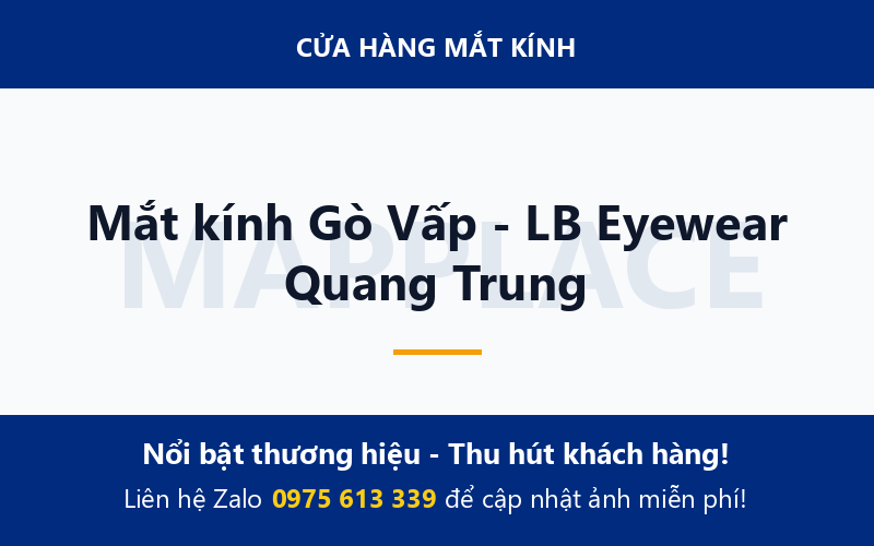 Mắt kính Gò Vấp - LB Eyewear Quang Trung