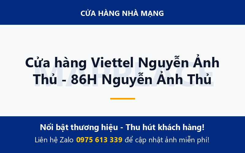 Cửa hàng Viettel Nguyễn Ảnh Thủ - 86H Nguyễn Ảnh Thủ