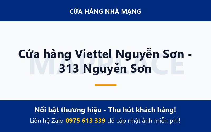 Cửa hàng Viettel Nguyễn Sơn - 313 Nguyễn Sơn