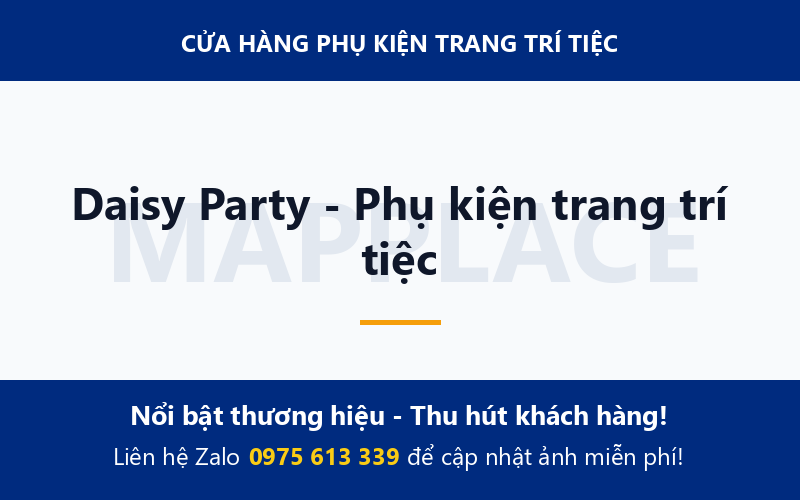 Daisy Party - Phụ kiện trang trí tiệc