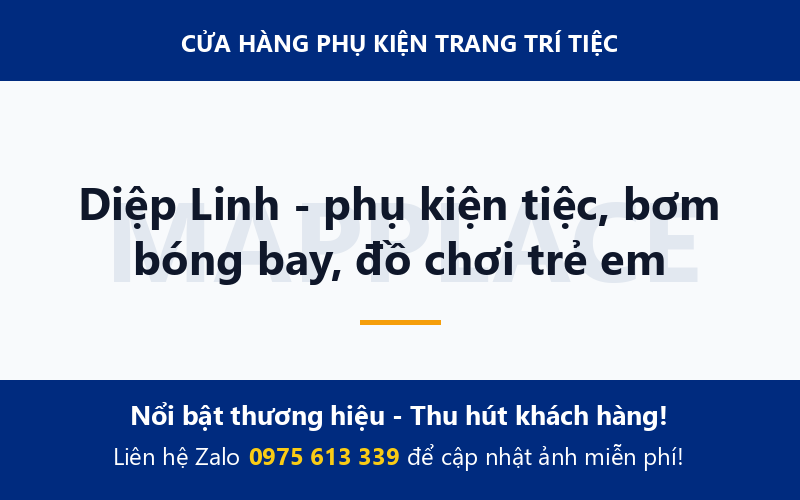 Diệp Linh - phụ kiện tiệc, bơm bóng bay, đồ chơi trẻ em
