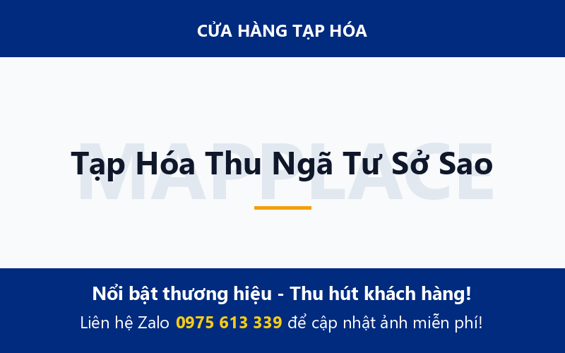 Tạp Hóa Thu Ngã Tư Sở Sao
