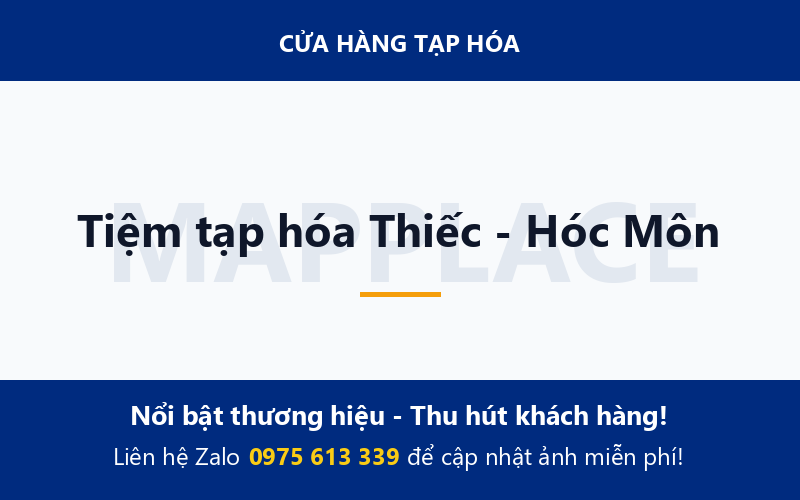 Tiệm tạp hóa Thiếc - Hóc Môn
