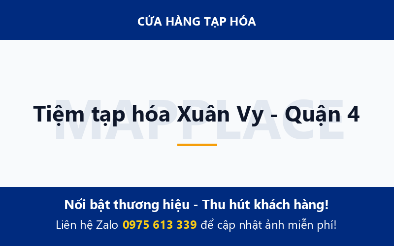 Tiệm tạp hóa Xuân Vy - Quận 4