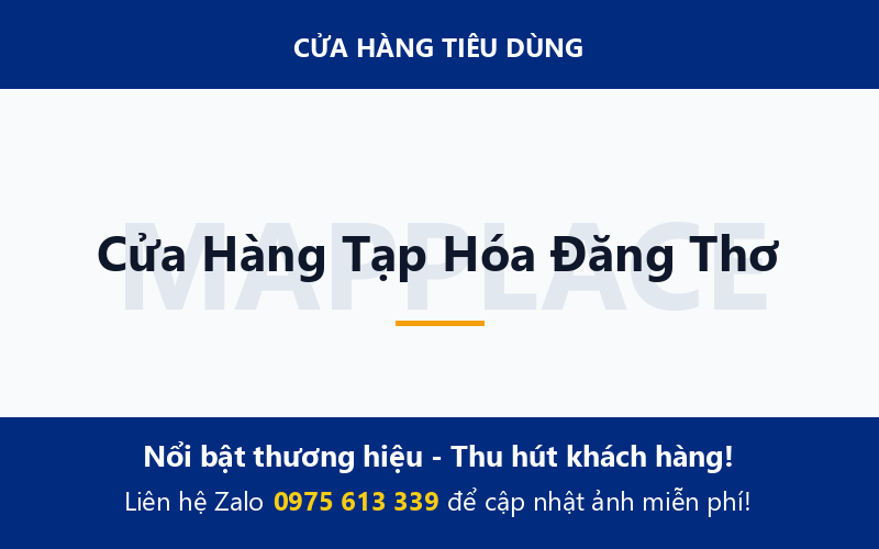 Cửa Hàng Tạp Hóa Đăng Thơ