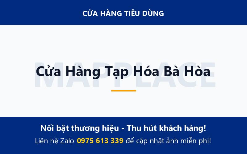 Cửa Hàng Tạp Hóa Bà Hòa