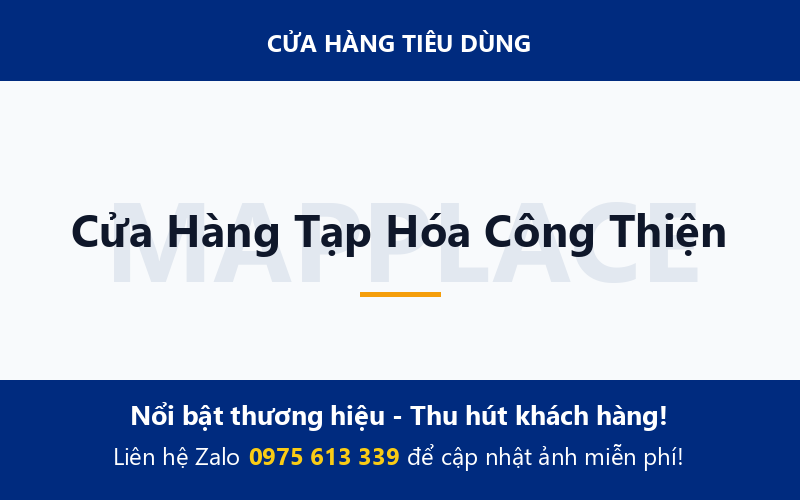 Cửa Hàng Tạp Hóa Công Thiện