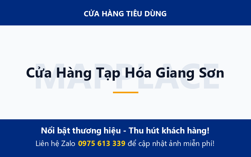 Cửa Hàng Tạp Hóa Giang Sơn