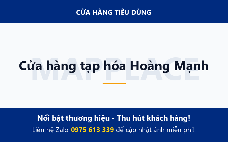 Cửa hàng tạp hóa Hoàng Mạnh