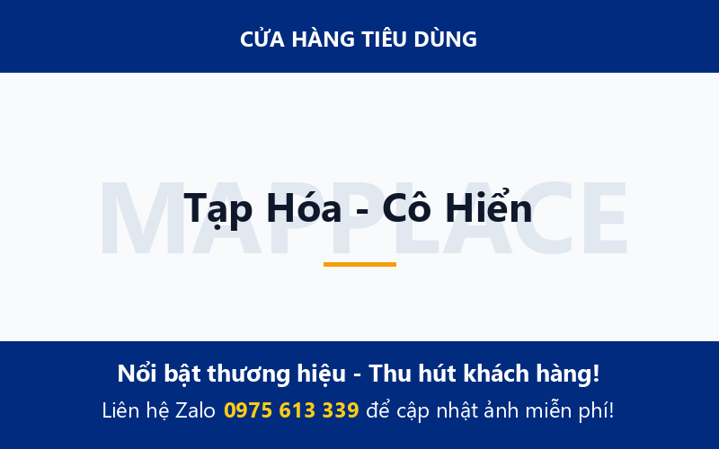 Tạp Hóa - Cô Hiển