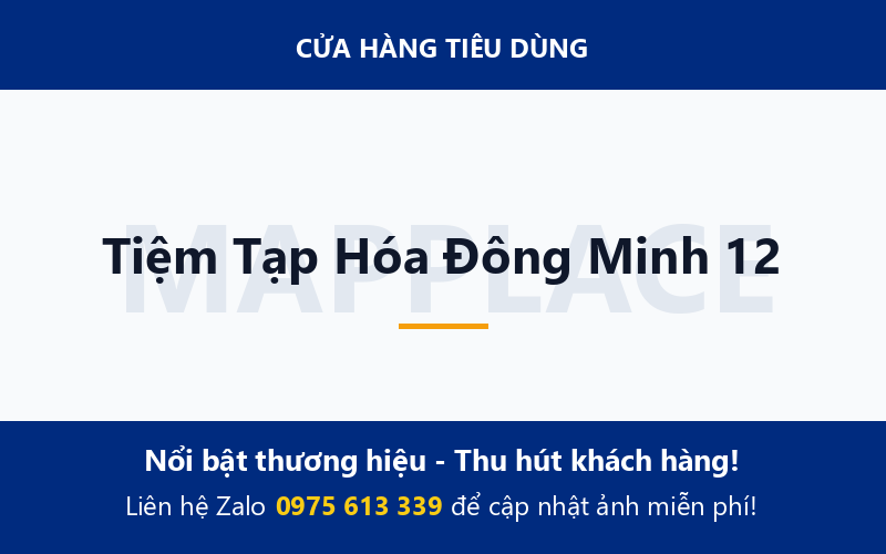 Tiệm Tạp Hóa Đông Minh 12