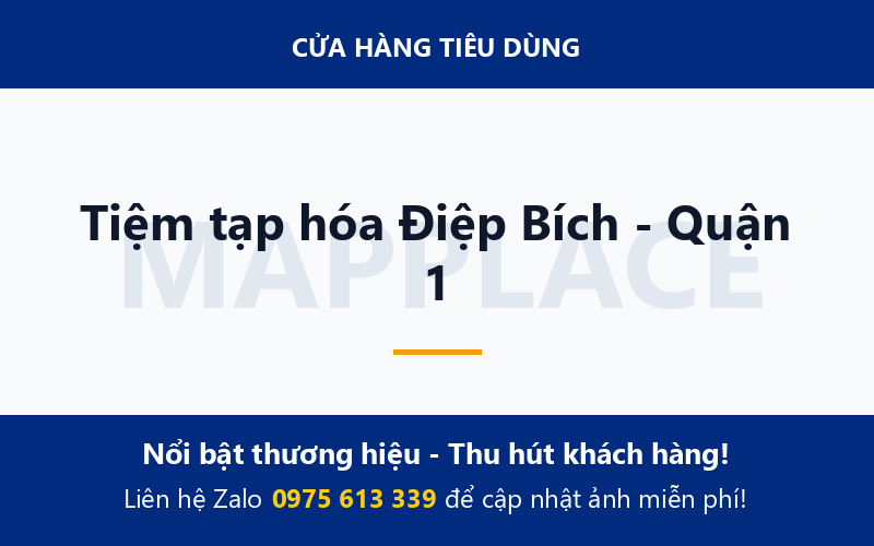 Tiệm tạp hóa Điệp Bích - Quận 1