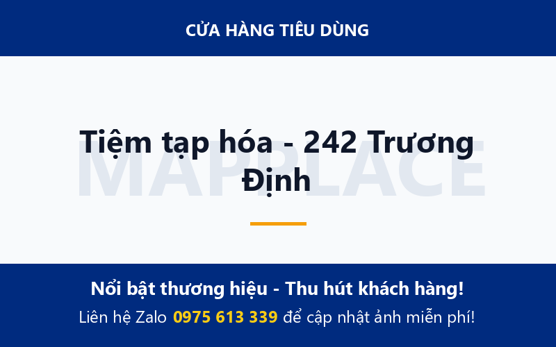 Tiệm tạp hóa - 242 Trương Định