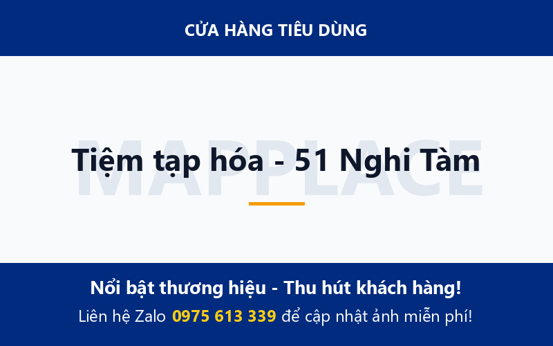 Tiệm tạp hóa - 51 Nghi Tàm