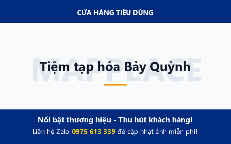 Tiệm tạp hóa Bảy Quỳnh