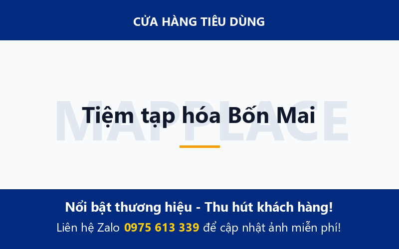 Tiệm tạp hóa Bốn Mai