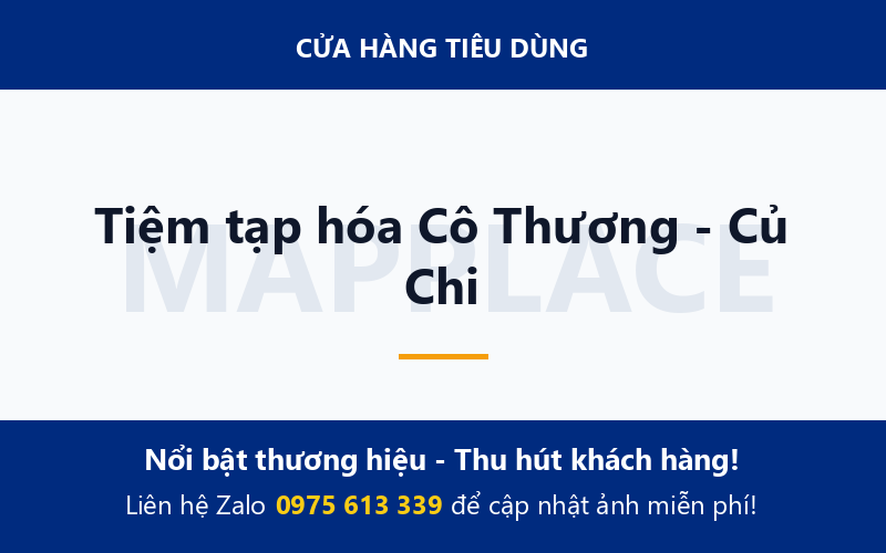 Tiệm tạp hóa Cô Thương - Củ Chi