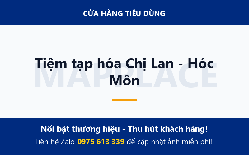 Tiệm tạp hóa Chị Lan - Hóc Môn