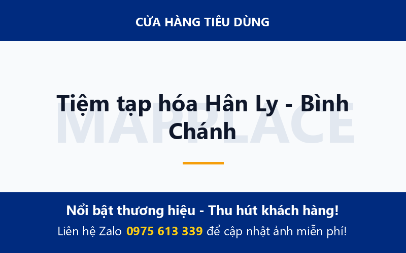 Tiệm tạp hóa Hân Ly - Bình Chánh