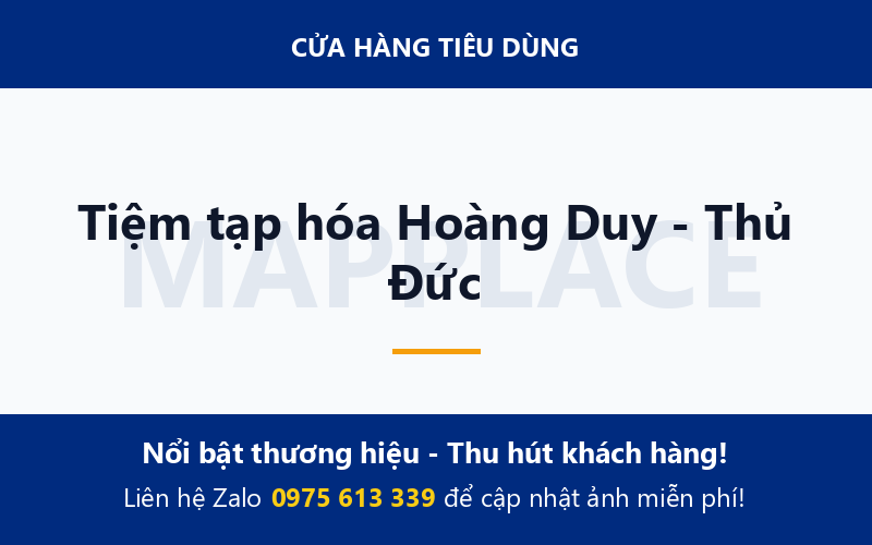 Tiệm tạp hóa Hoàng Duy - Thủ Đức