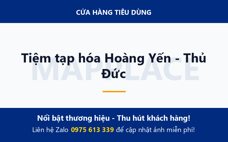 Tiệm tạp hóa Hoàng Yến - Thủ Đức