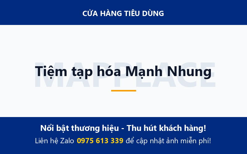 Tiệm tạp hóa Mạnh Nhung