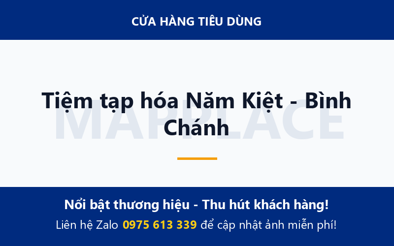 Tiệm tạp hóa Năm Kiệt - Bình Chánh