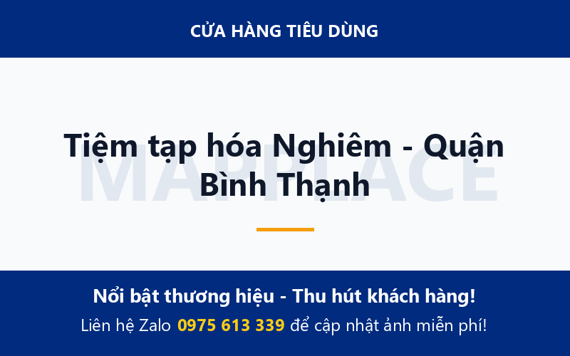 Tiệm tạp hóa Nghiêm - Quận Bình Thạnh