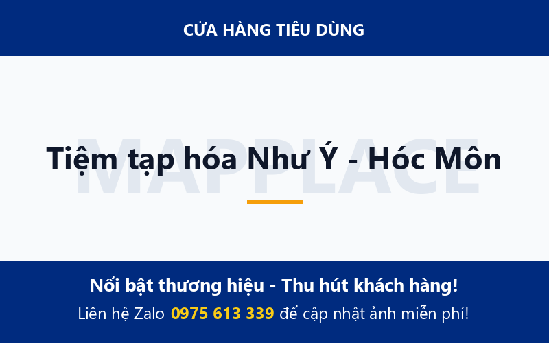 Tiệm tạp hóa Như Ý - Hóc Môn