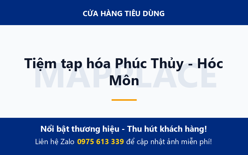 Tiệm tạp hóa Phúc Thủy - Hóc Môn
